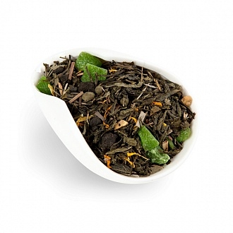 Чай ароматизированный зеленый Лайм и Женьшень
