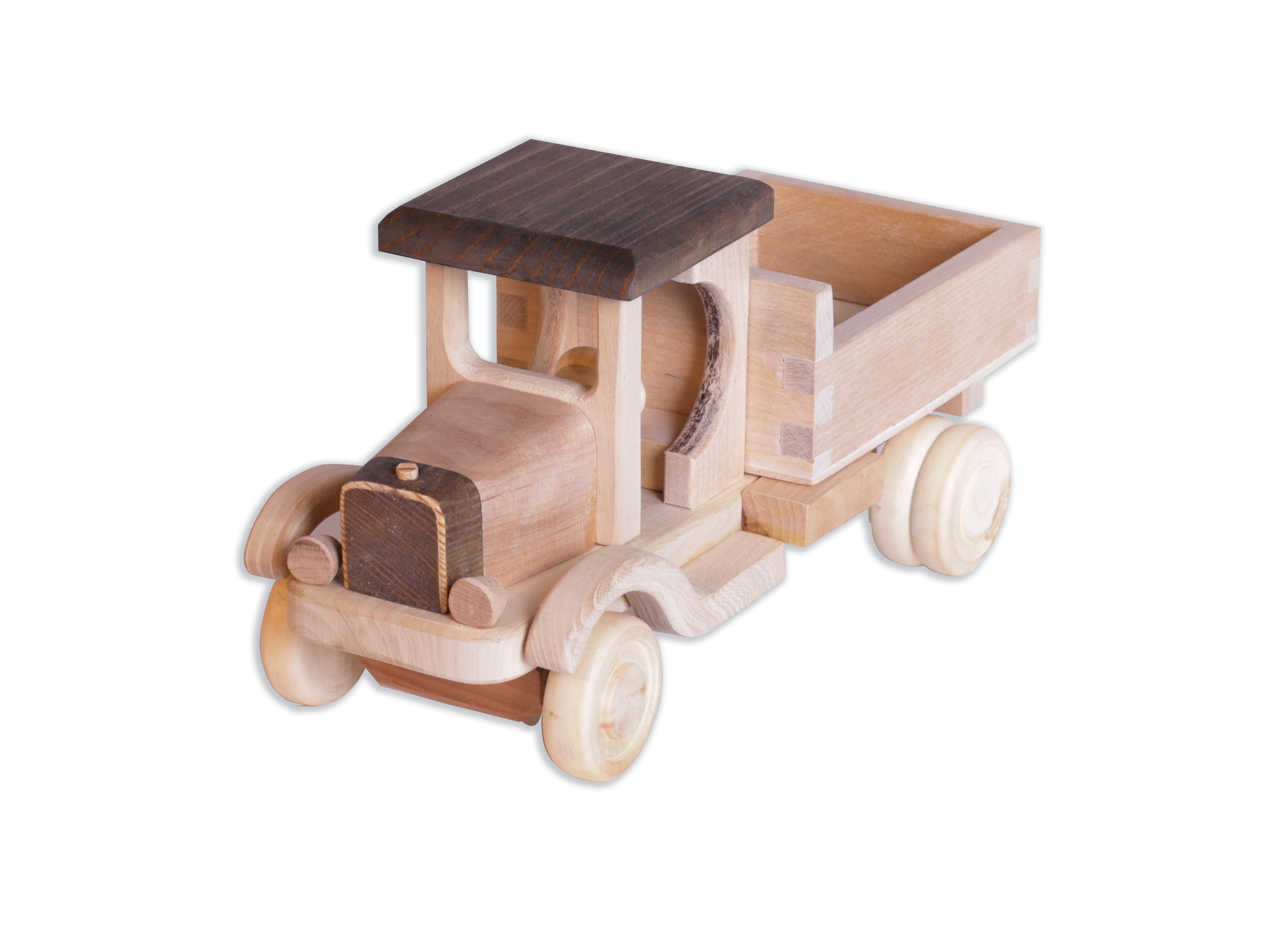 Игрушечный грузовик деревянный