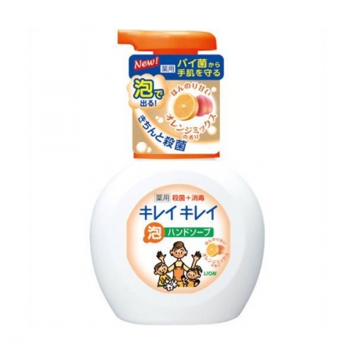 Kirei Kirei Пенное мыло для рук с ароматом апельсина, флакон-дозатор, 250 мл