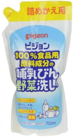 PIGEON Средство д/мытья бутылочек и овощей 700 мл., сменный блок. 