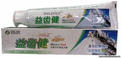 Анионовая зубная паста с минеральными солями Welsmile