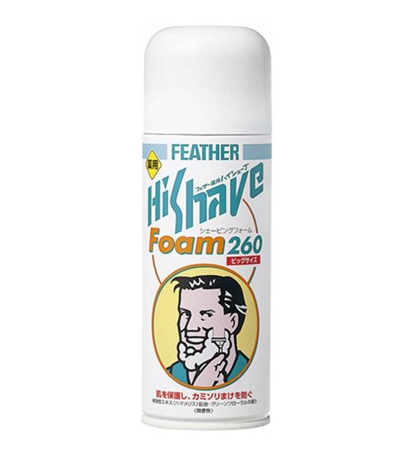 Пена для бритья с экстрактом гамамелиса с лечебным эффектом Feather