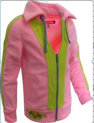 Куртка для девочки ПА Ф252 розовый неон