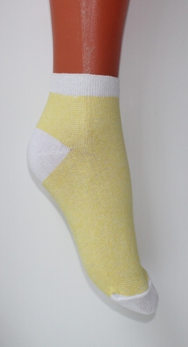Женские носки укороченные c лайкрой (в полоску)