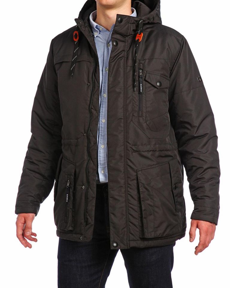 Куртка средней длины на утеплителе 15510 Black