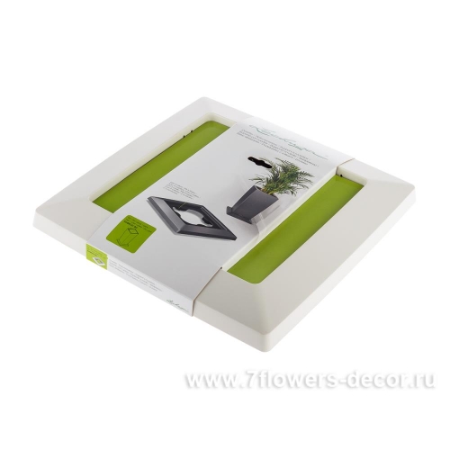 Подставка для кашпо (пластик) Lechuza Сubico Premium Coaster 30 (White)
