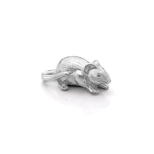 Серебряная мышь талисман для денег